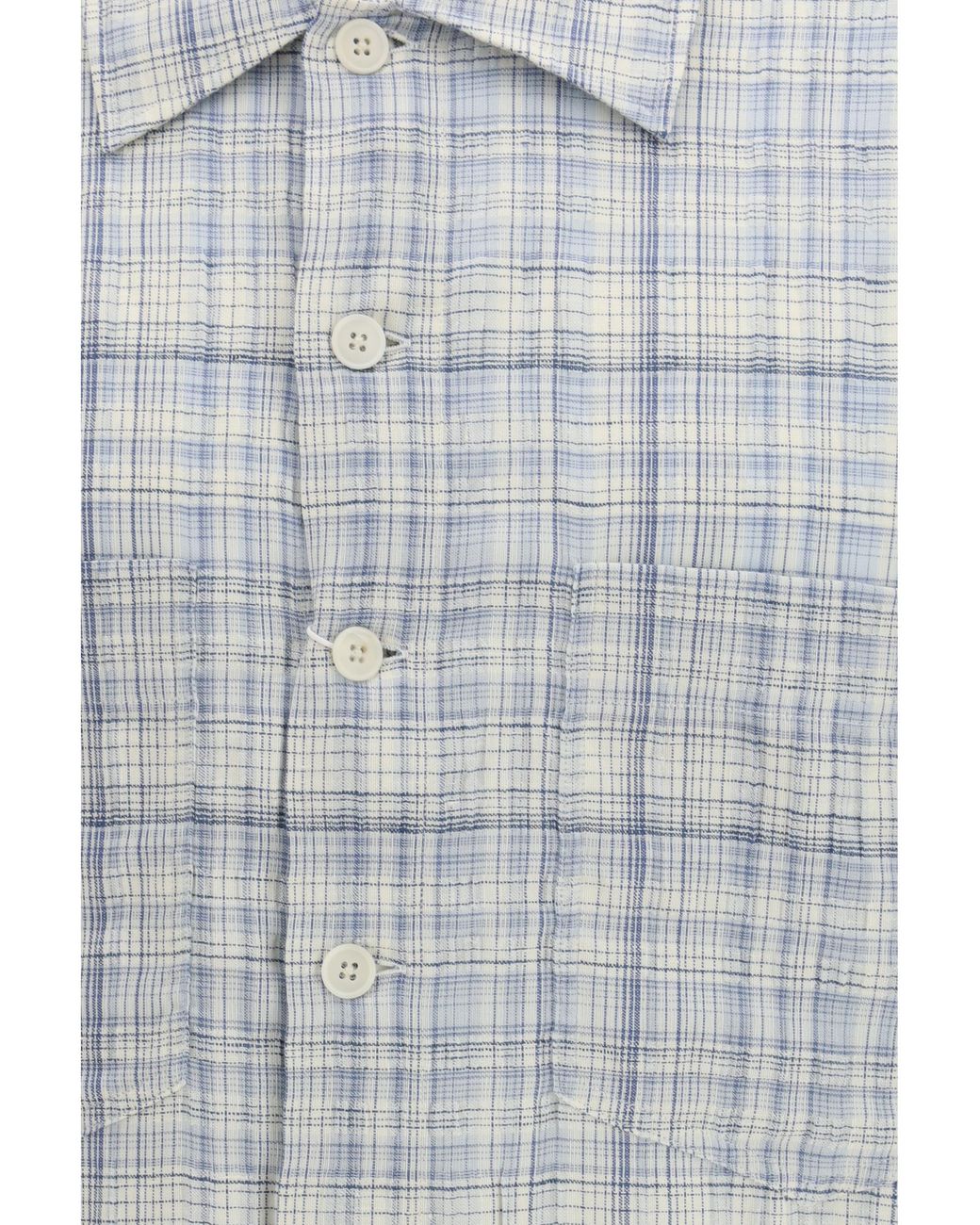 sunflower Blue Short-Sleeved Shirt Adam Cotton for men