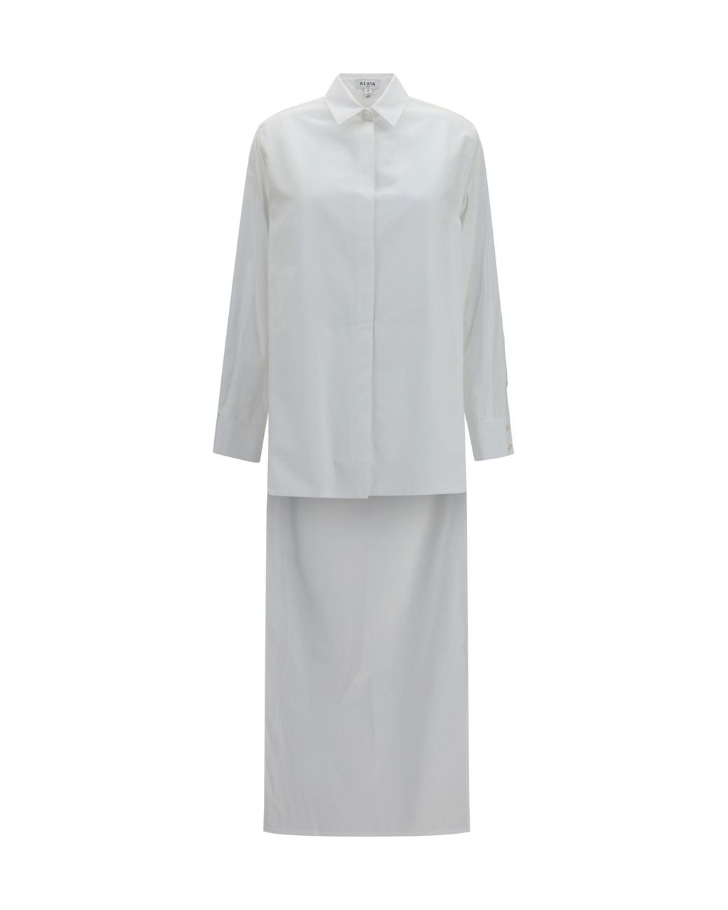 Alaïa White Alaïa Cotton Poplin Shirt