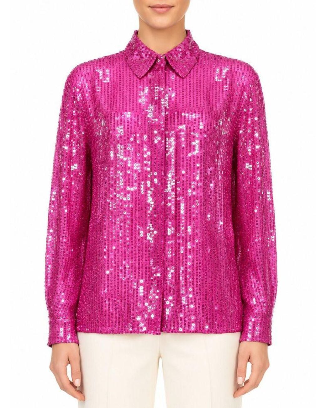 Pinko Pink Shirt Polyester Apparel