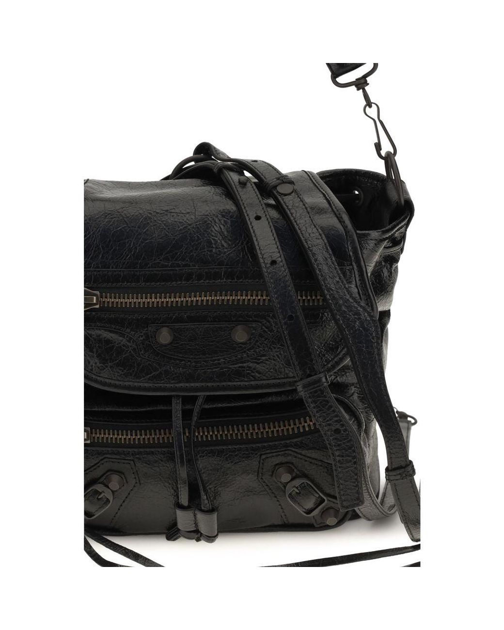 Balenciaga Black Lamb Ovis Aries Backpack