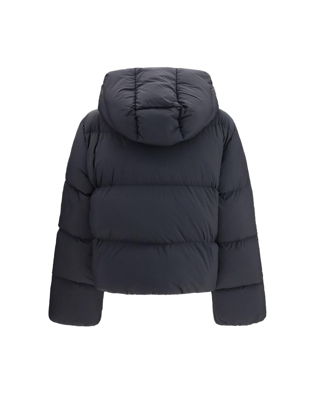 Ganni Blue Future Nylon Puffer Jacket