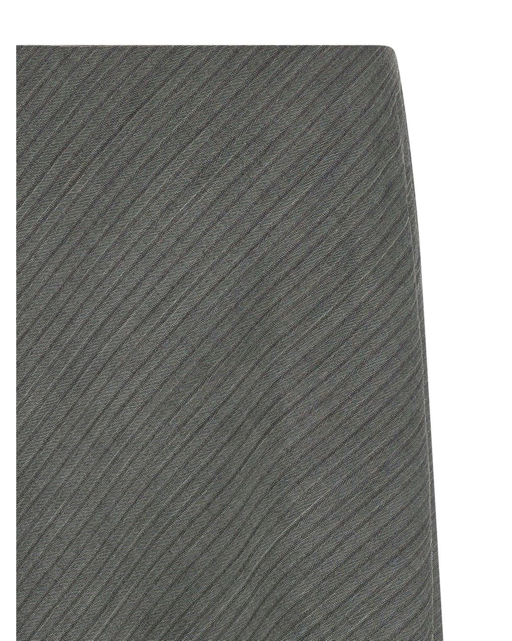 Alberta Ferretti Gray Bell Chevron Skirt