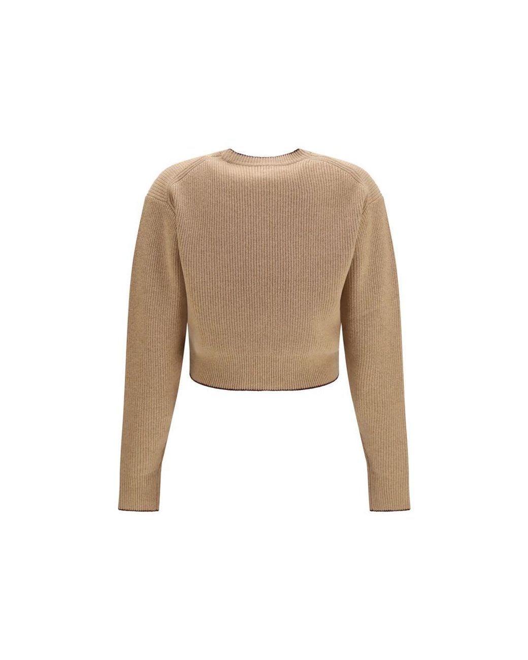 Chloé Natural Beige Wool Oves Aries Sweatshirt