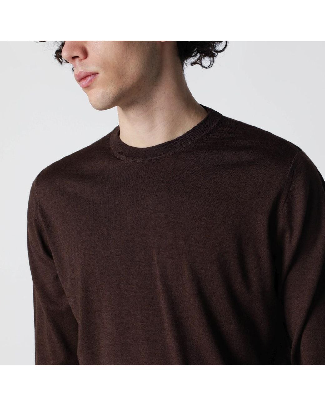 Drumohr Brown Sweater for men