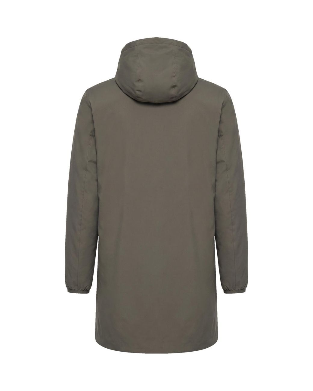 K-Way Gray Jacket Jacob St Warm Double Army- Depth Army/ Nylon for men