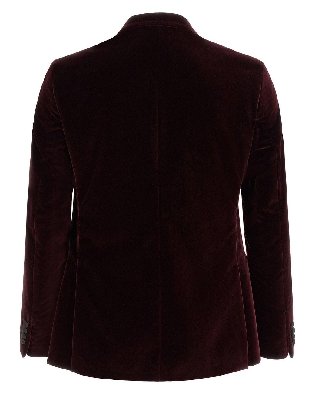 Pal Zileri Black Cotton Velvet With Satin Peak Lapels Blazer for men