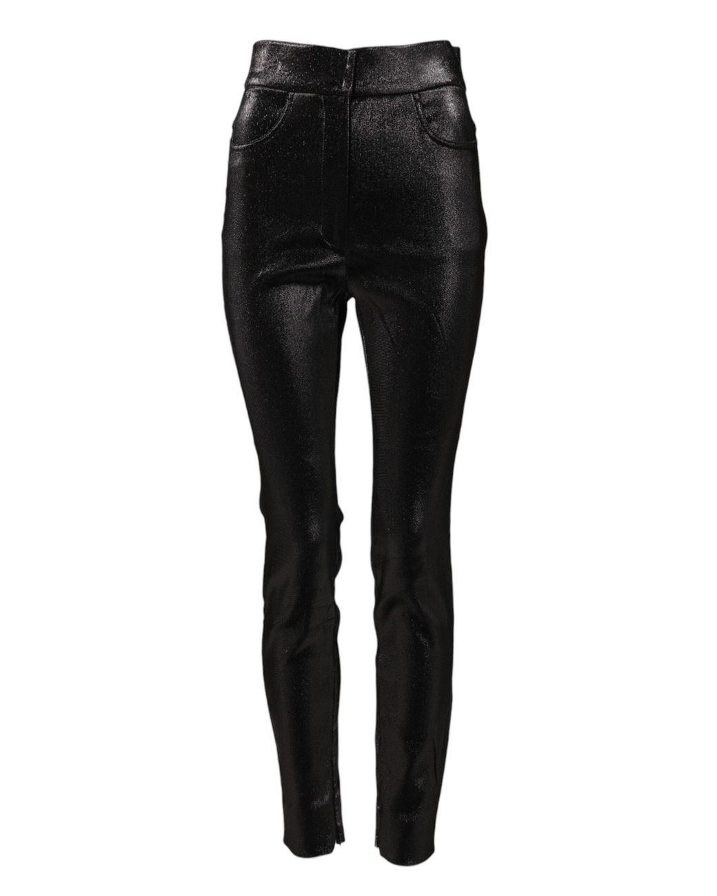 Dolce & Gabbana Black Shiny Slim Pants