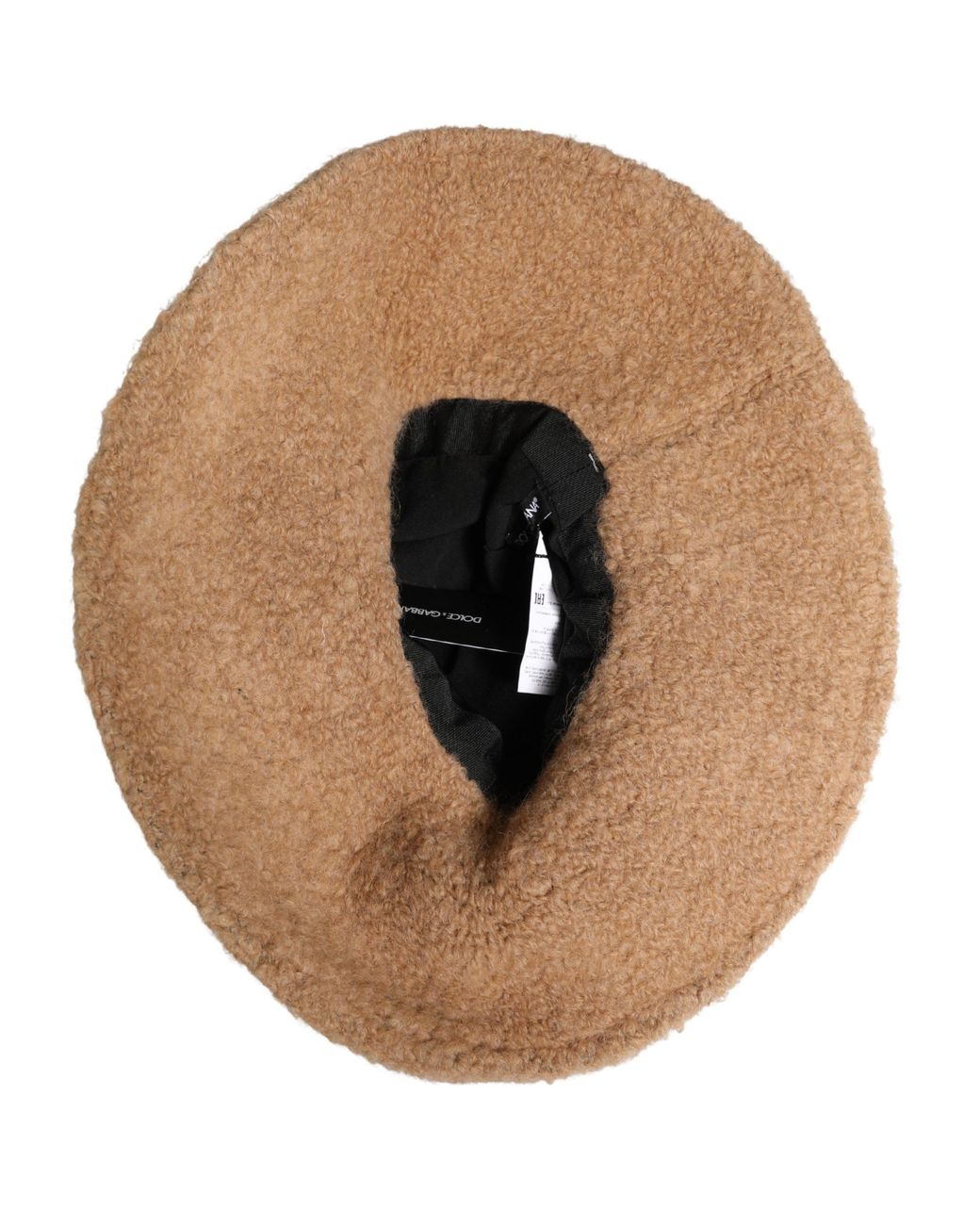 Dolce & Gabbana White Virgin Wool Fur Knitted Capello Hat Nylon Wp