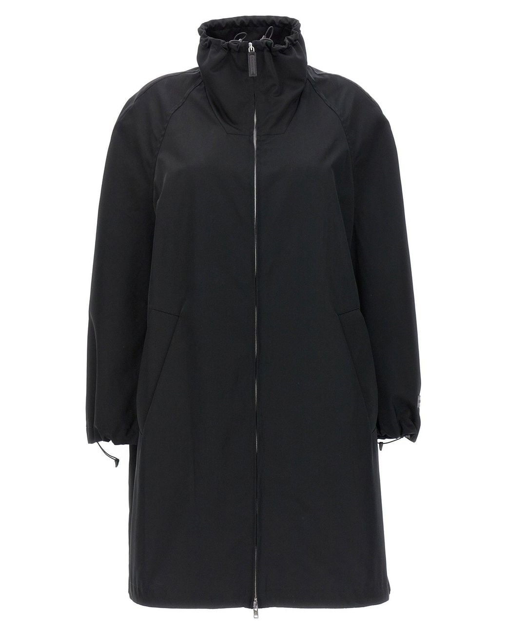 Marni Black Satin Parka Coat