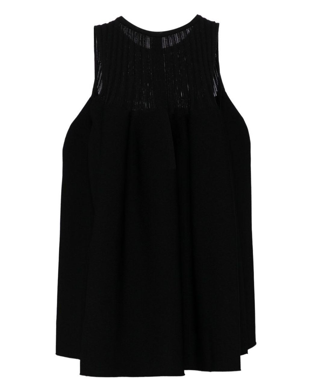 CFCL】 POTTERY SLEEVELESS BUST FLARE TOP / HYPHA LUCENT