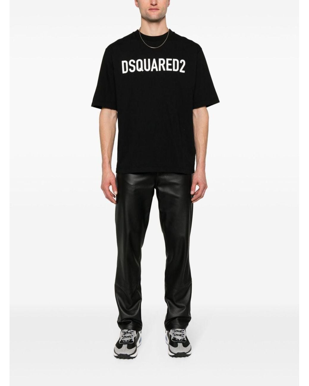 DSquared² Black Logo-Printed Cotton T-Shirt
