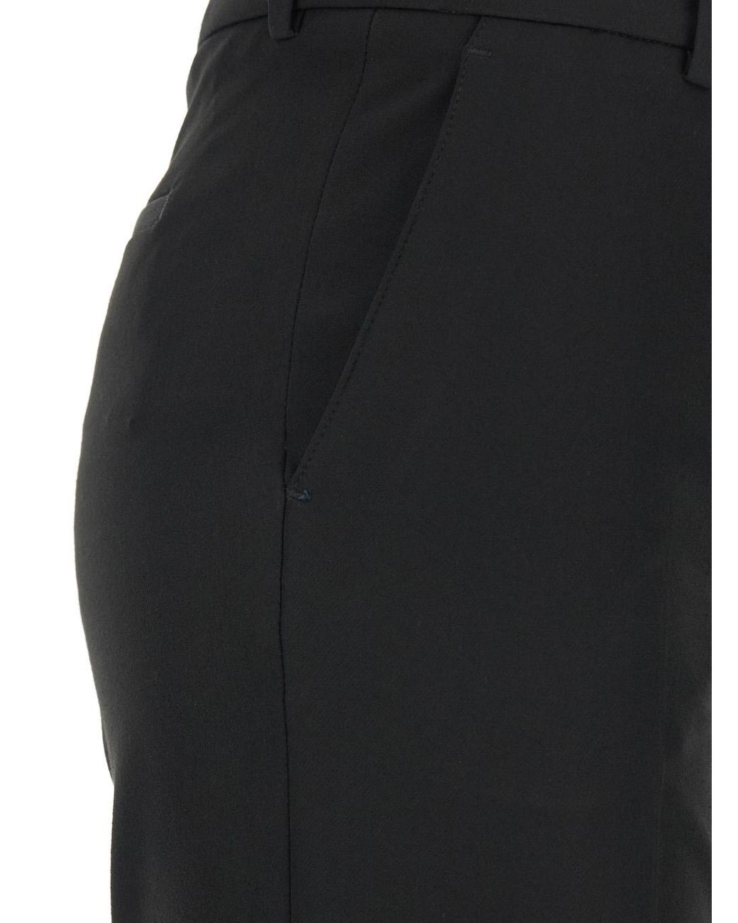PT Torino Black Trousers High-Waisted