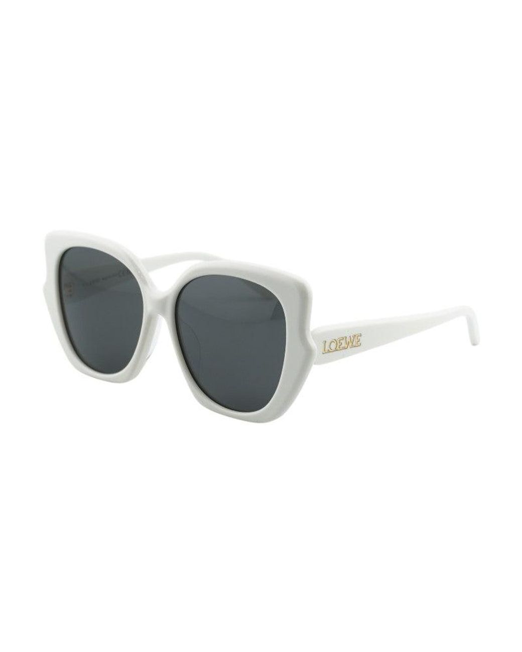 Loewe Gray Sunglasses Cat Eye Full Rim, Frame And Smoke Lens Lw40133F25A