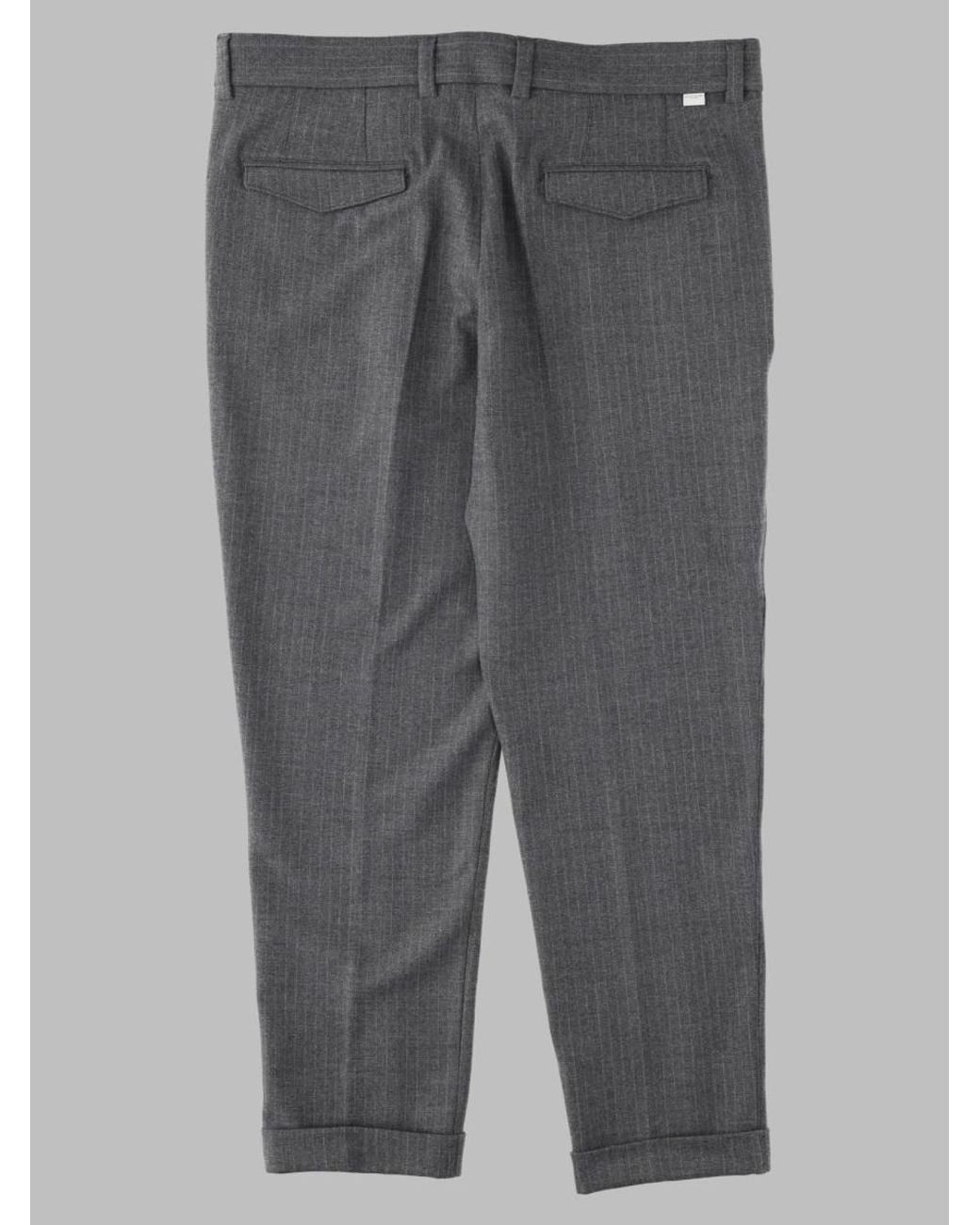 Paolo Pecora Gray Duomo Chino Trousers for men