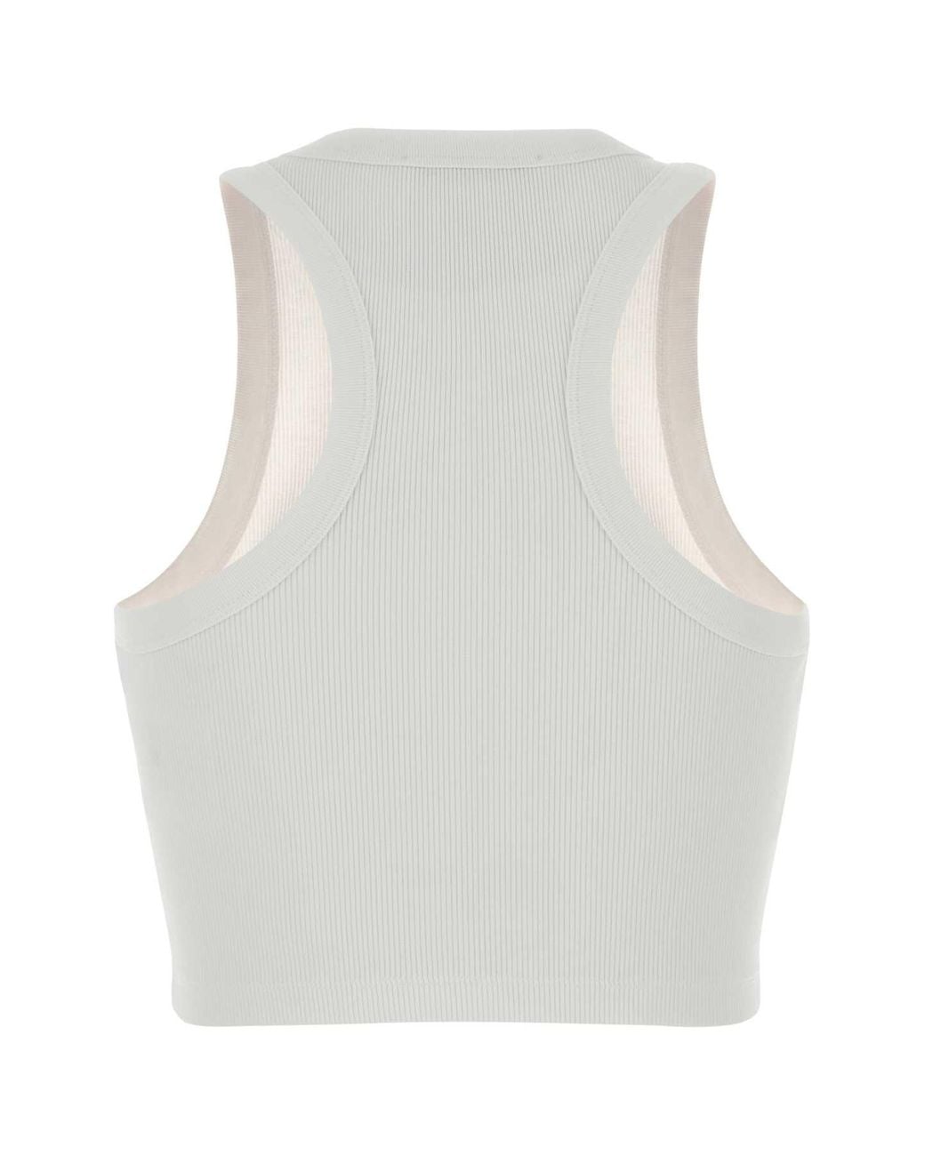 Givenchy White Stretch Cotton Crop-Top