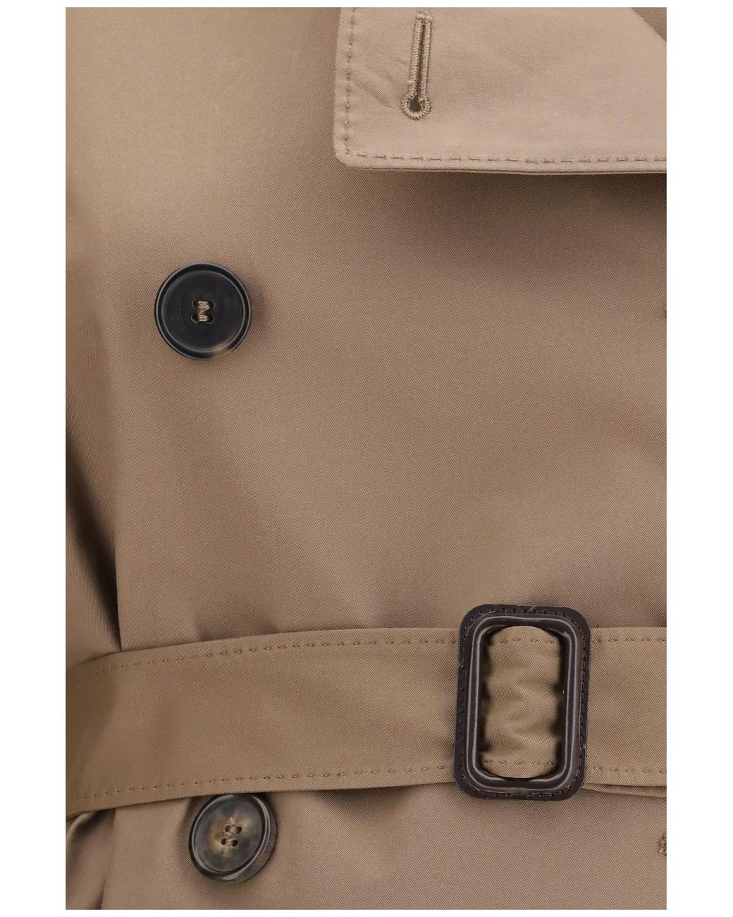 Max Mara Brown Trench Coat The Cube Cotton Puffer Jackets