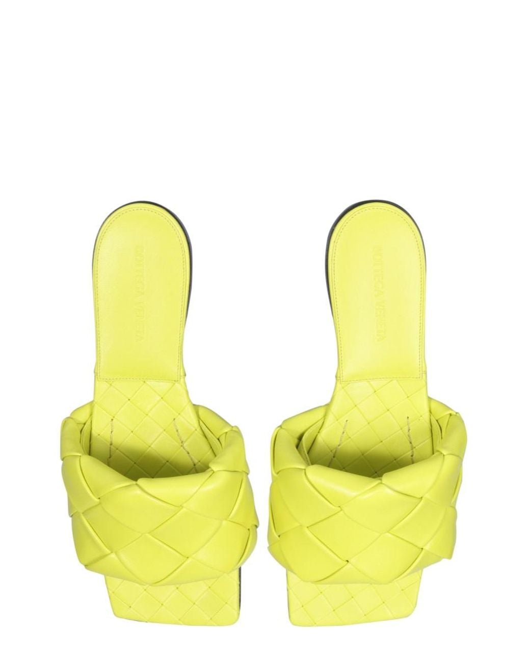 Bottega Veneta Yellow Sandals Lido Leather