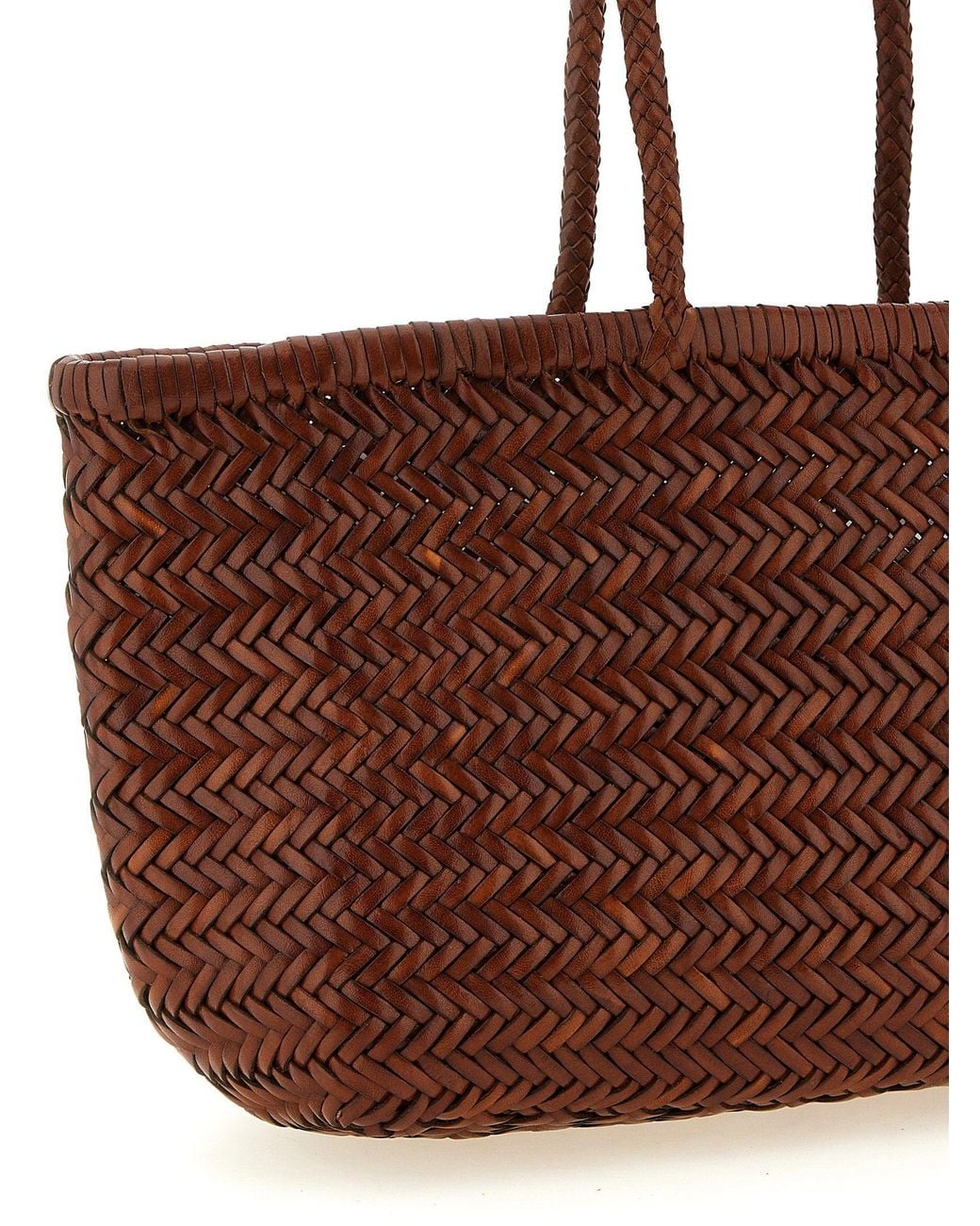 Dragon Diffusion Brown Bamboo Triple Jump Shoulder Bag