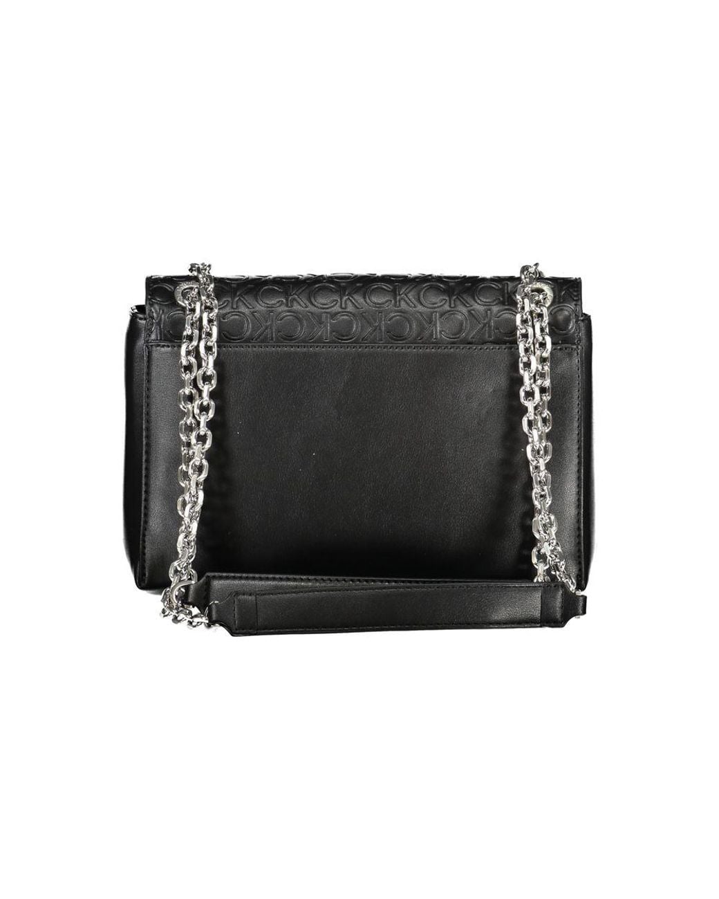 Calvin Klein Black Nero Polyester Handbag
