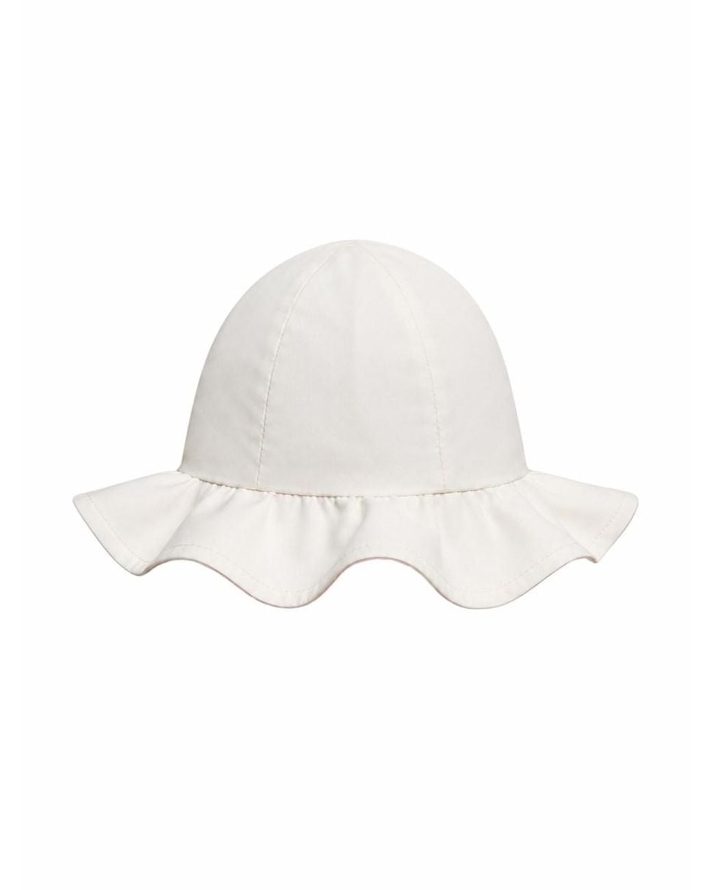 Moncler White Wool Bucket Hat Virgin