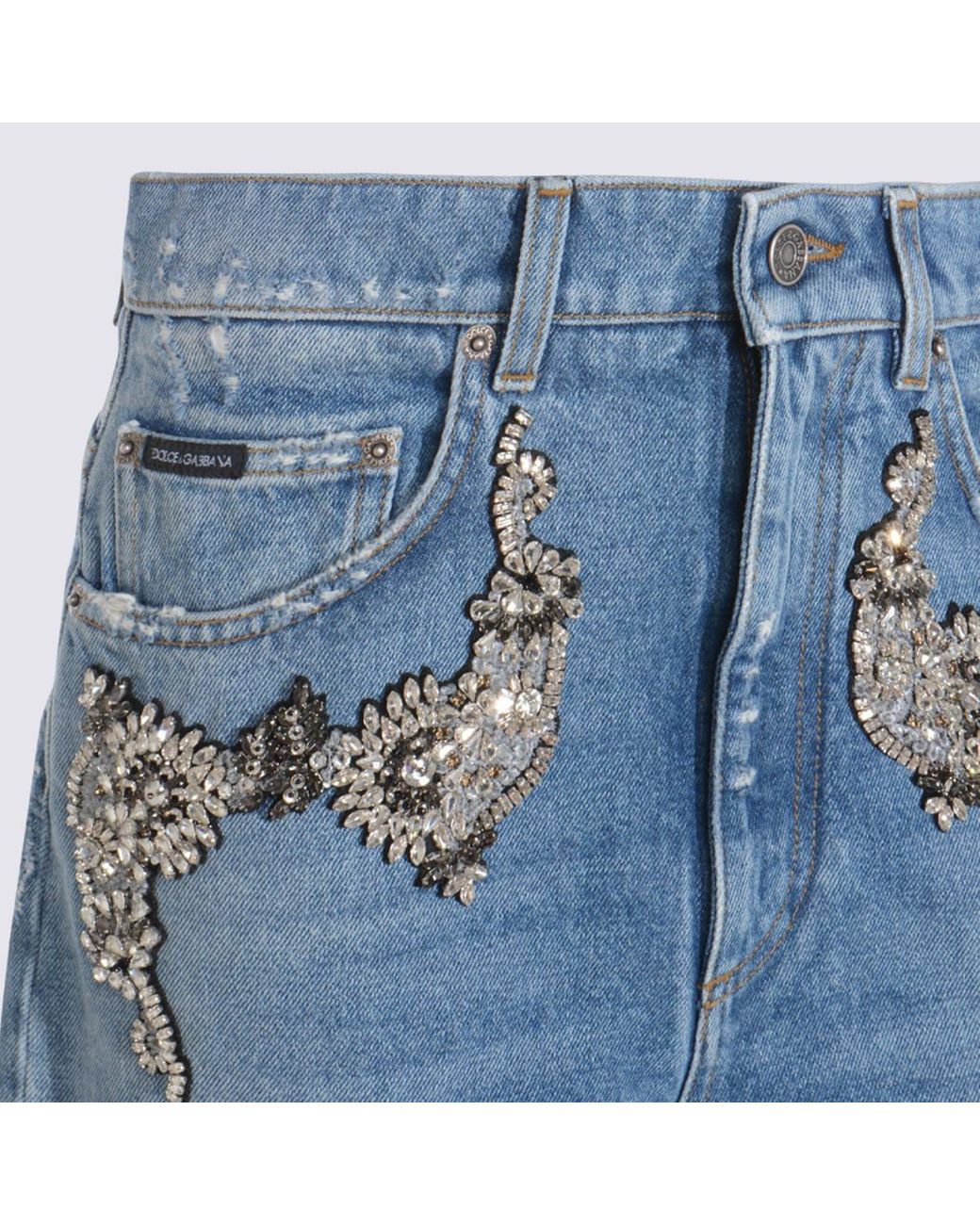Dolce & Gabbana Blue Dolce & Gabbana Cotton Jeans