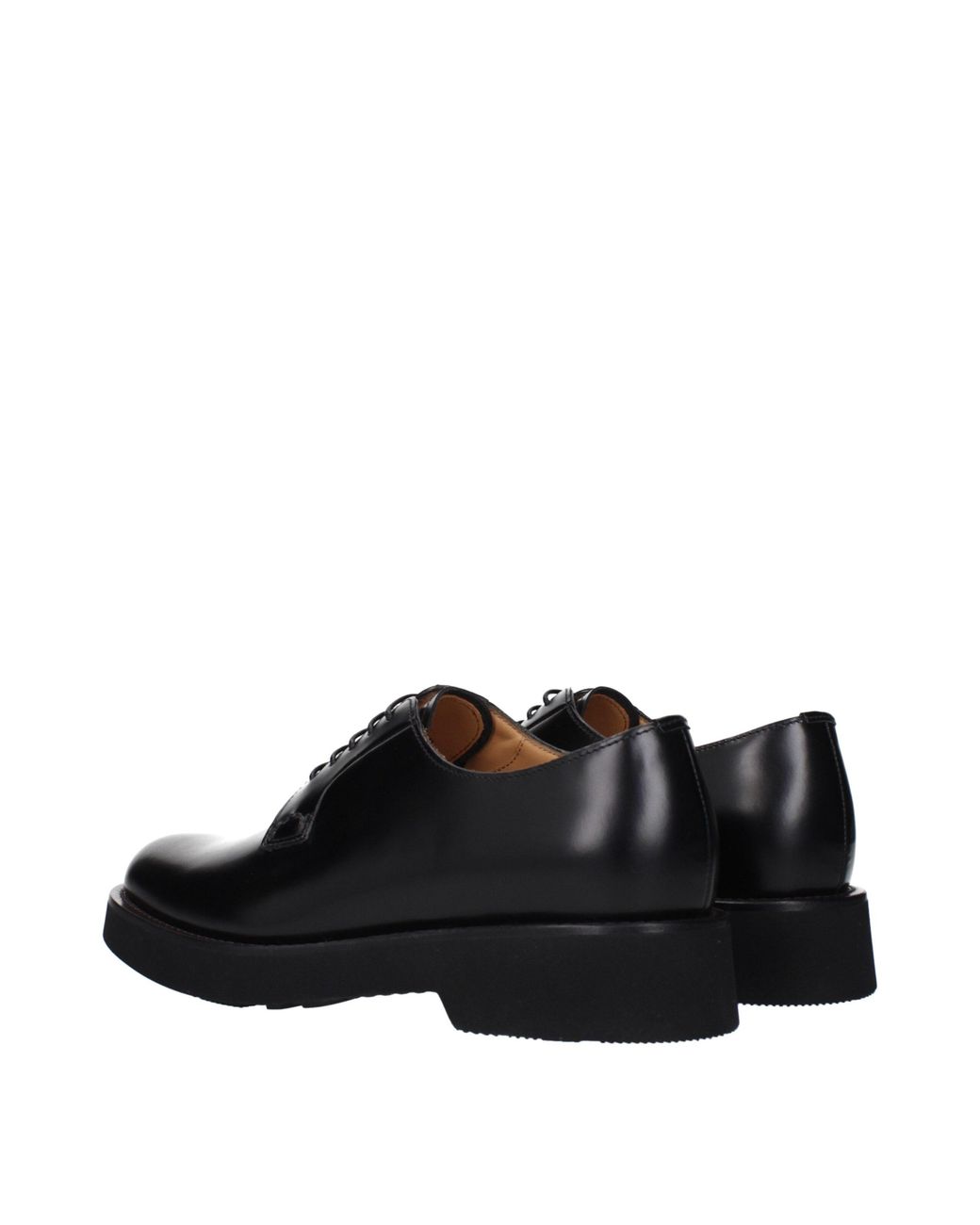 Church's Black Leather Oxfords And Derbies Shoe
