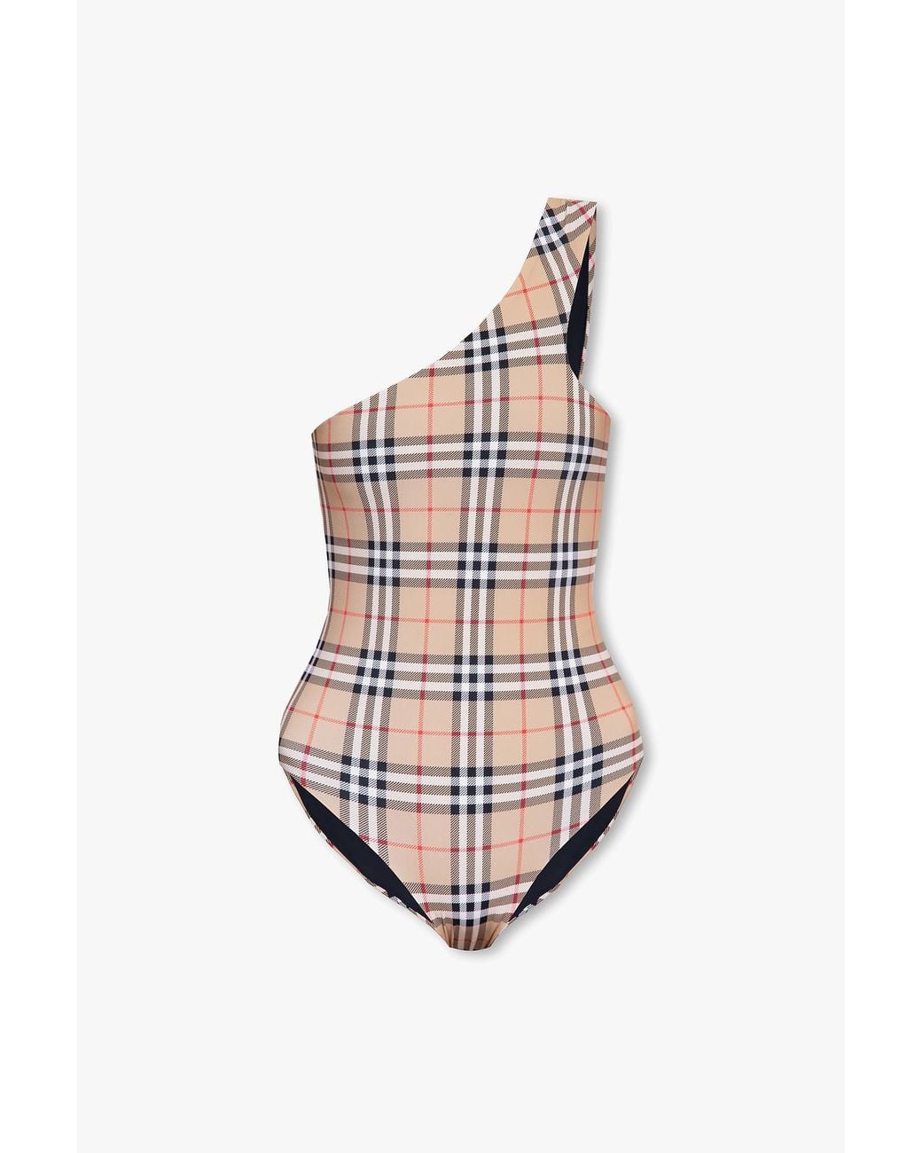 Burberry Candace Onepiece Swimsuit in White Lyst