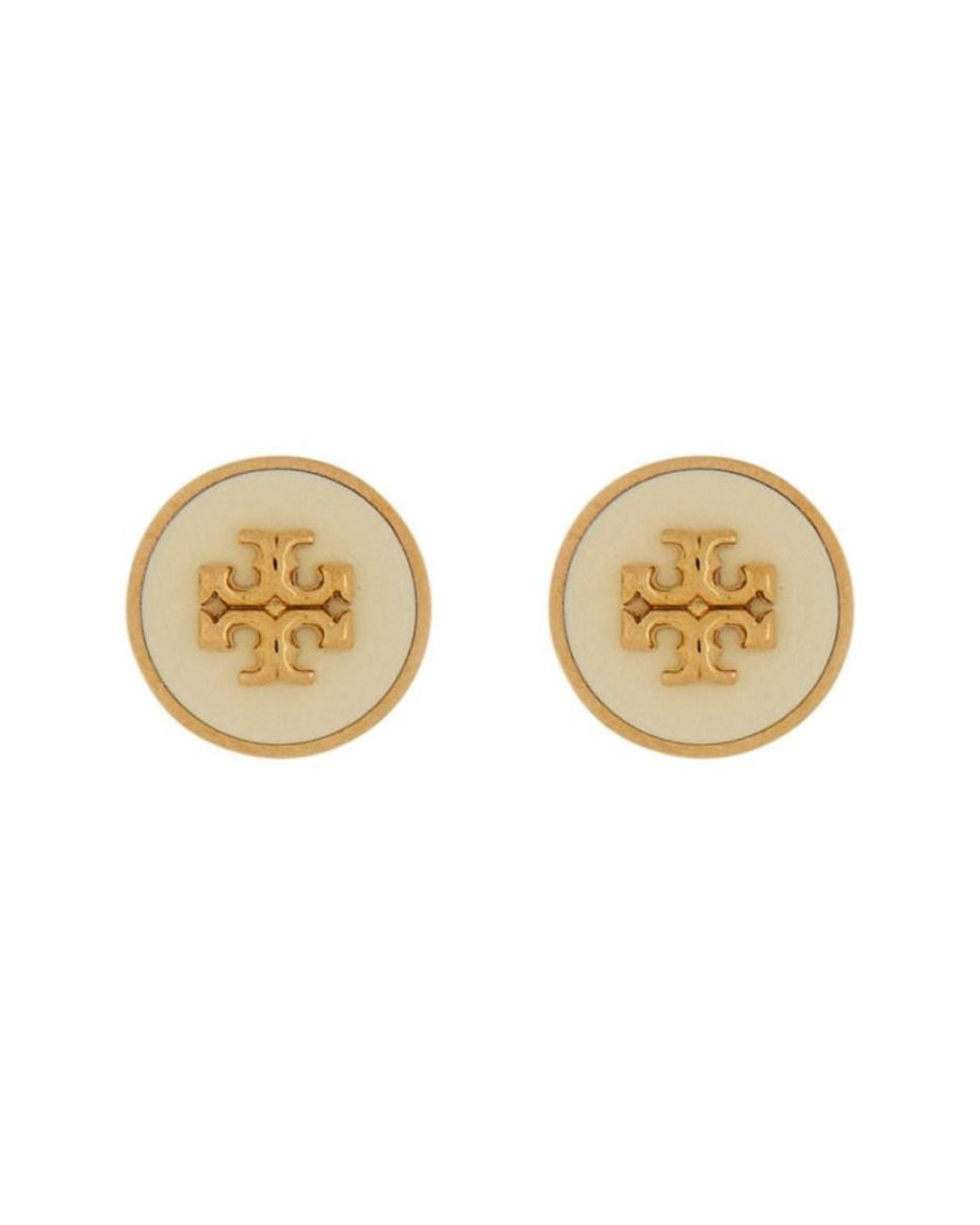 Tory Burch Natural Kira Earrings Brass