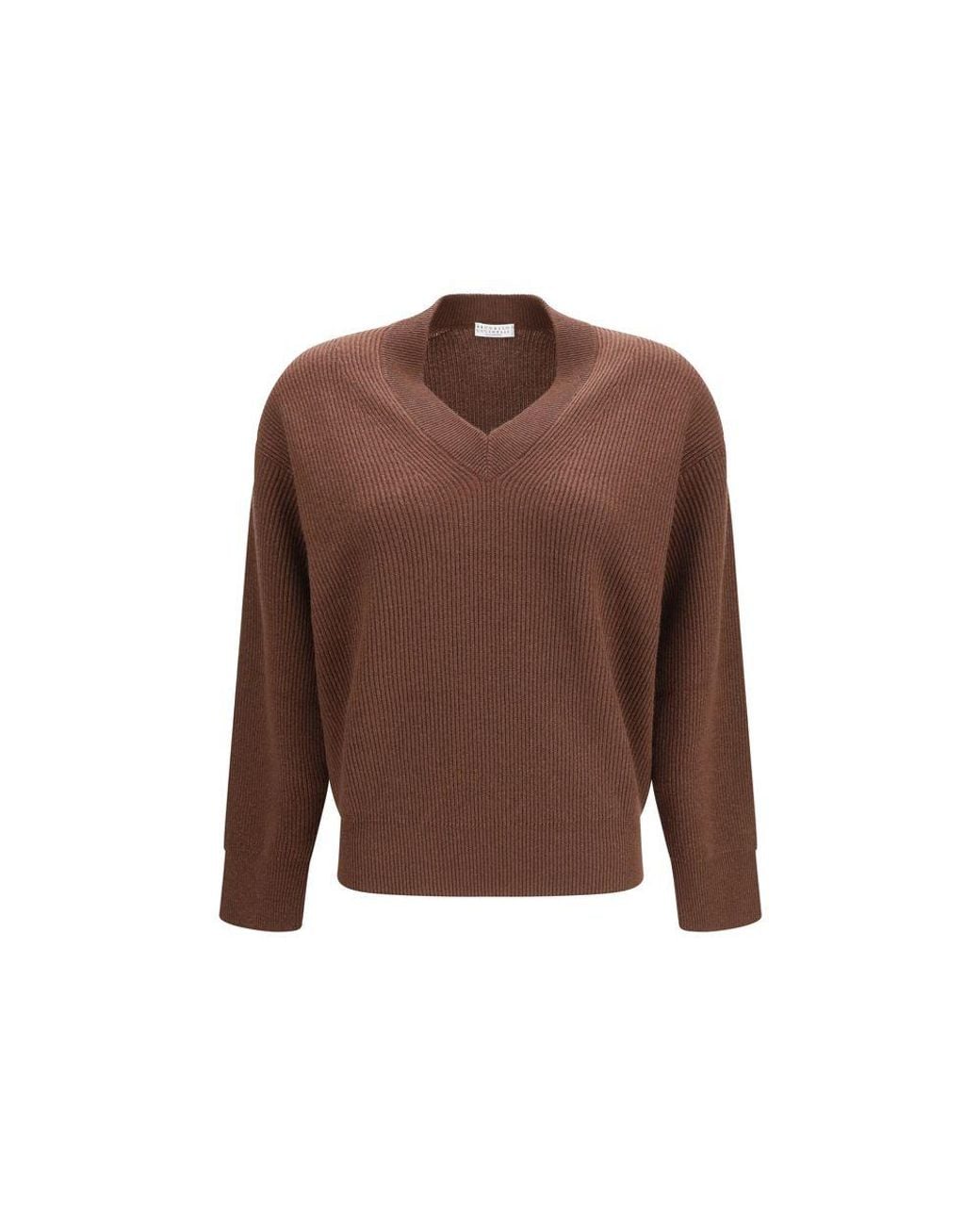 Brunello Cucinelli Brown Cashmere Sweater