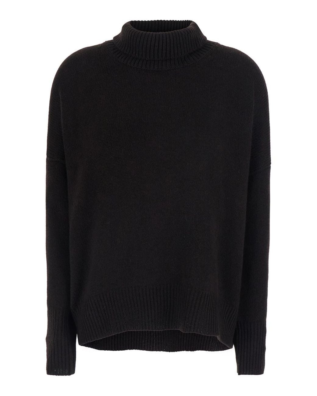 Lisa Yang Black Sweater Heidi Cashmere Knitted Tops