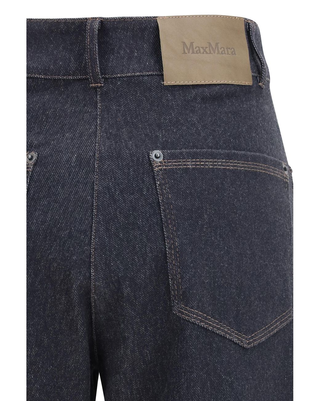 Max Mara Pure Blue Ribes Pants Cotton; Polyester; Elastane