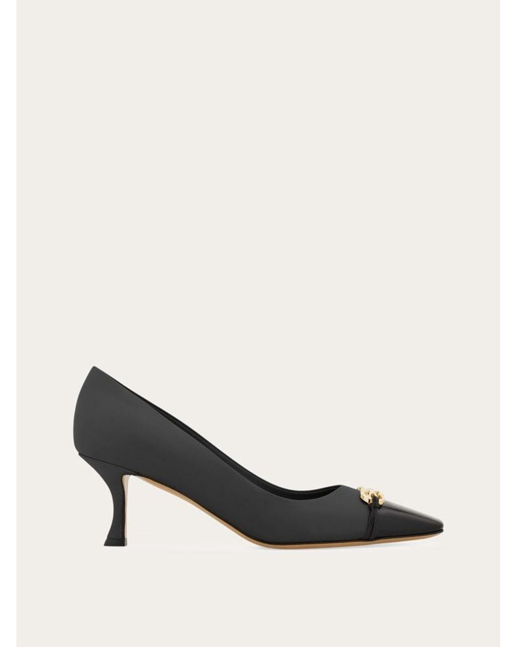 Ferragamo Natural Calf Leather Pumps