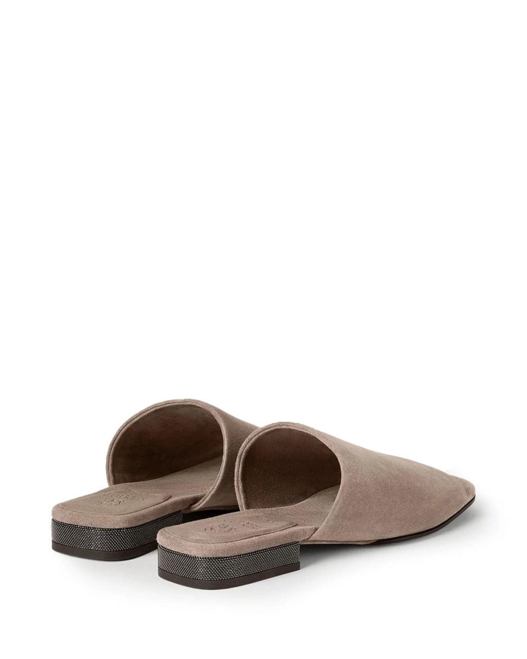 Brunello Cucinelli Multicolor Suede Mules Shoes Sandals