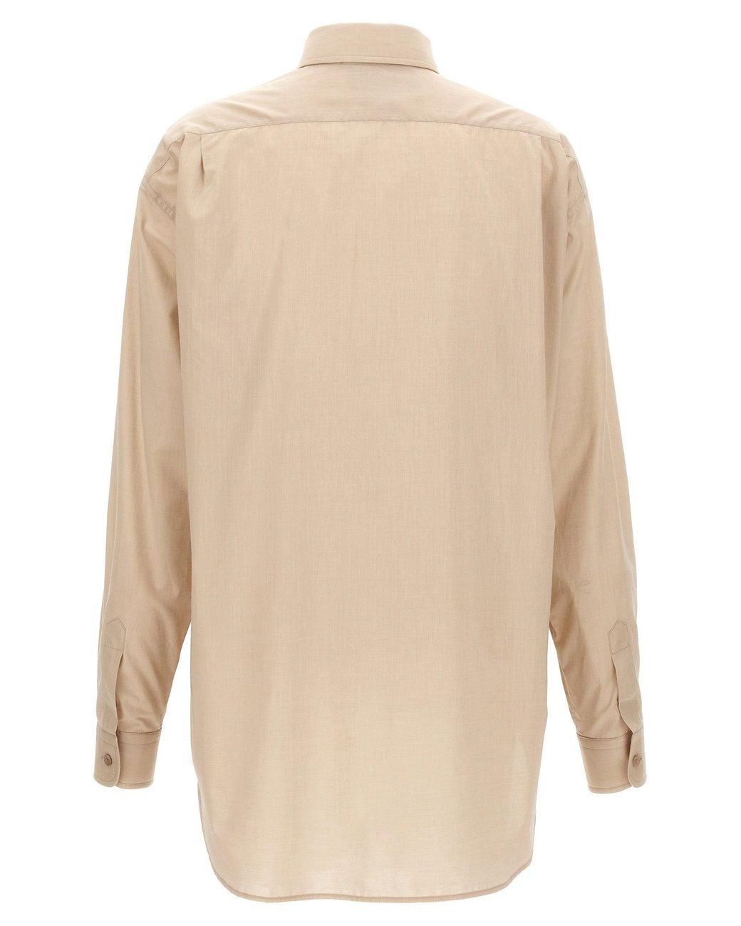 Moschino Natural Cotton With Patch Pocket Shirt