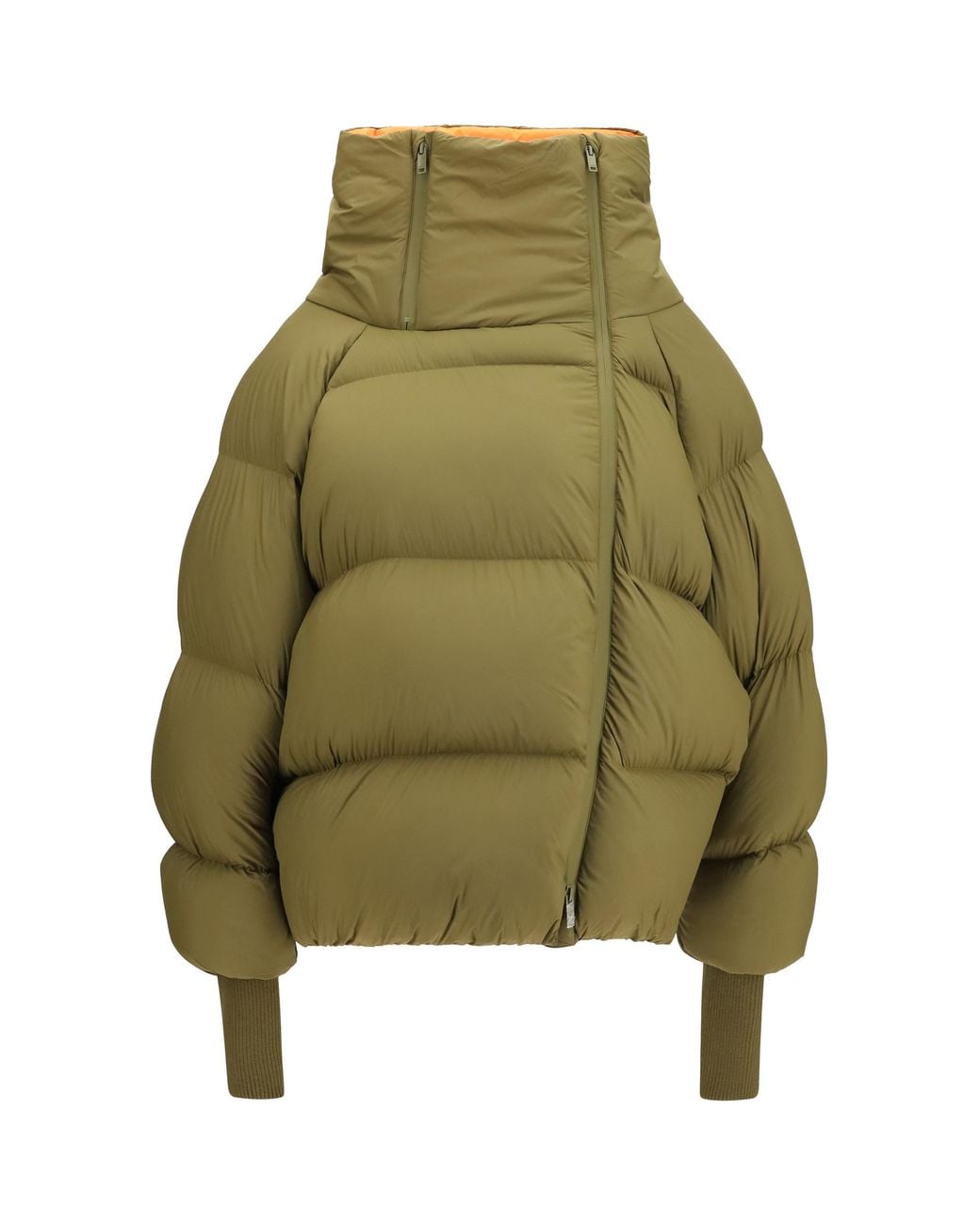 Ganni Green Future Puffer Jacket Coat