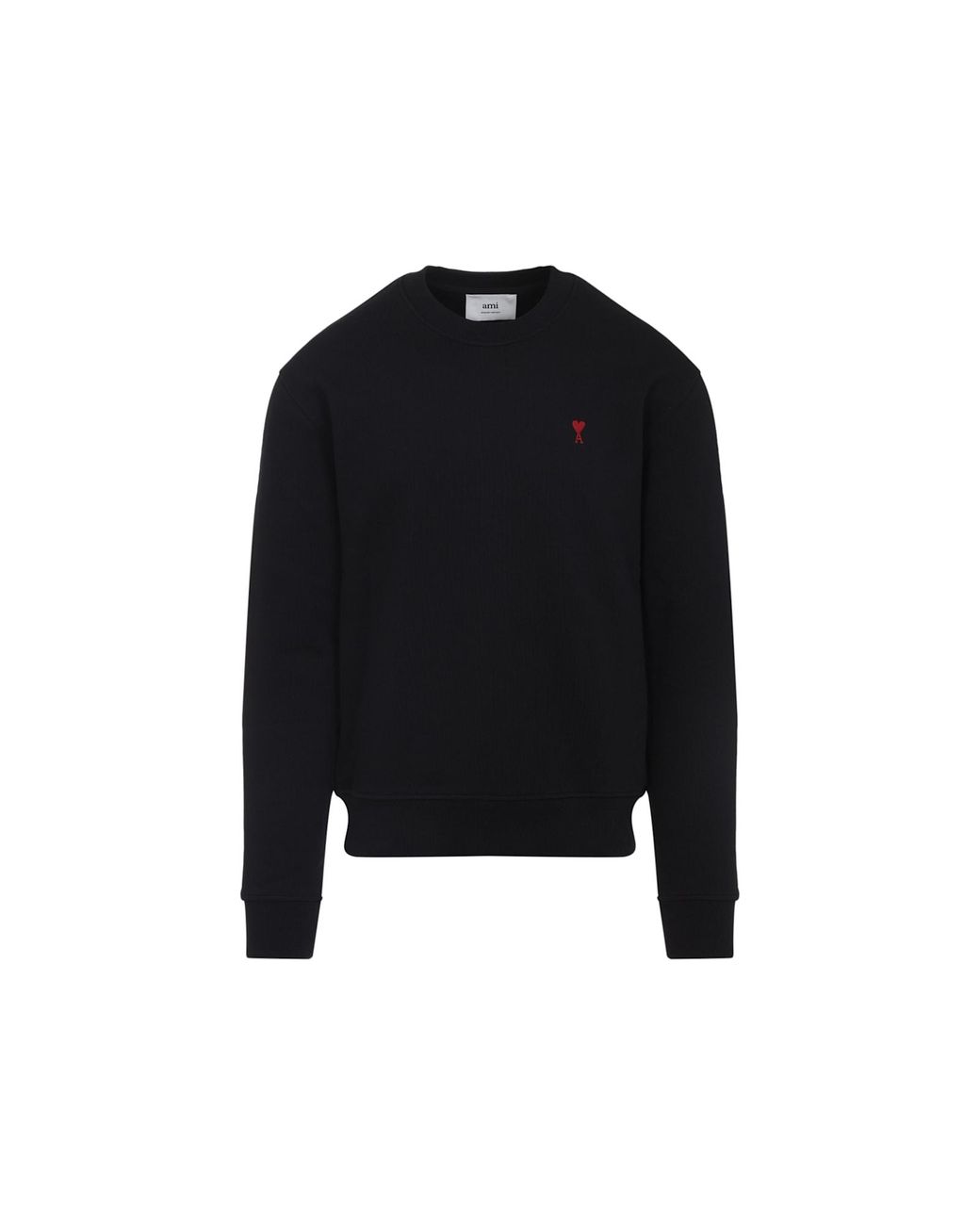 AMI Black Cotton Sweatshirt for men