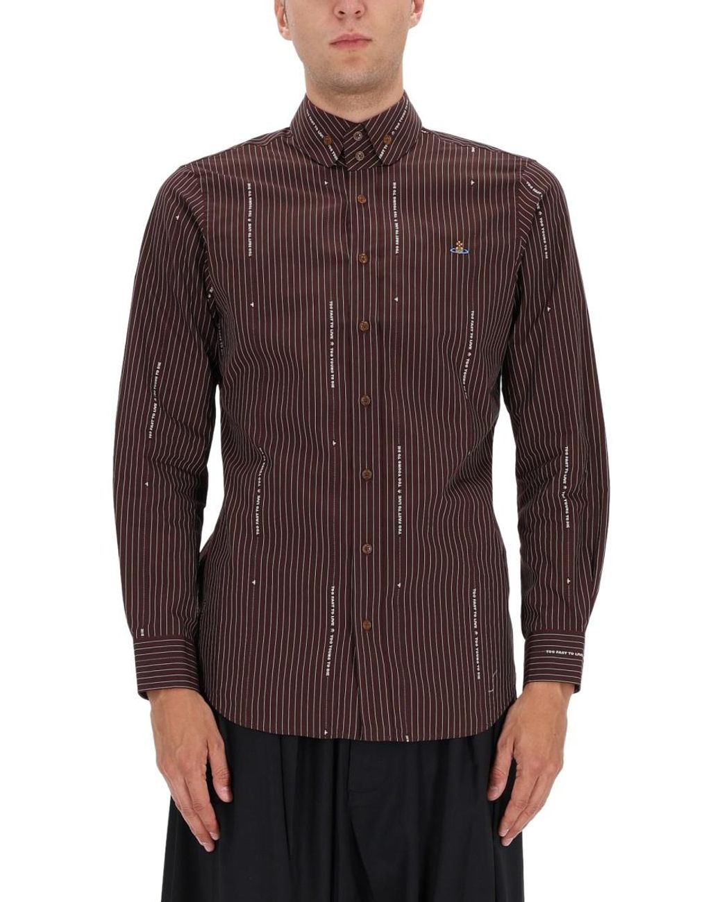 Vivienne Westwood Brown Vivienne Westwood Krall Shirt for men