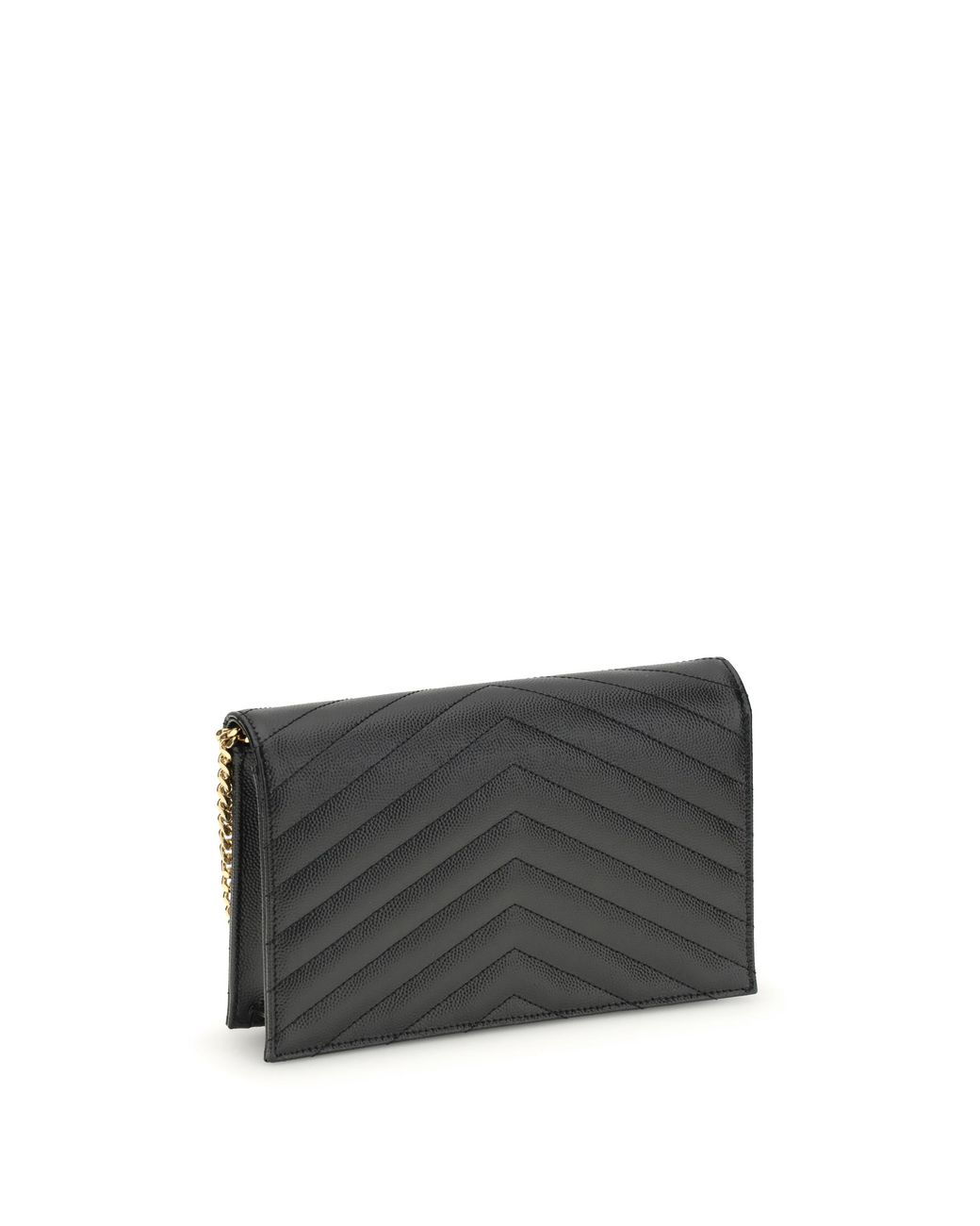 Saint Laurent Black Cassandre Mini Shoulder Bag