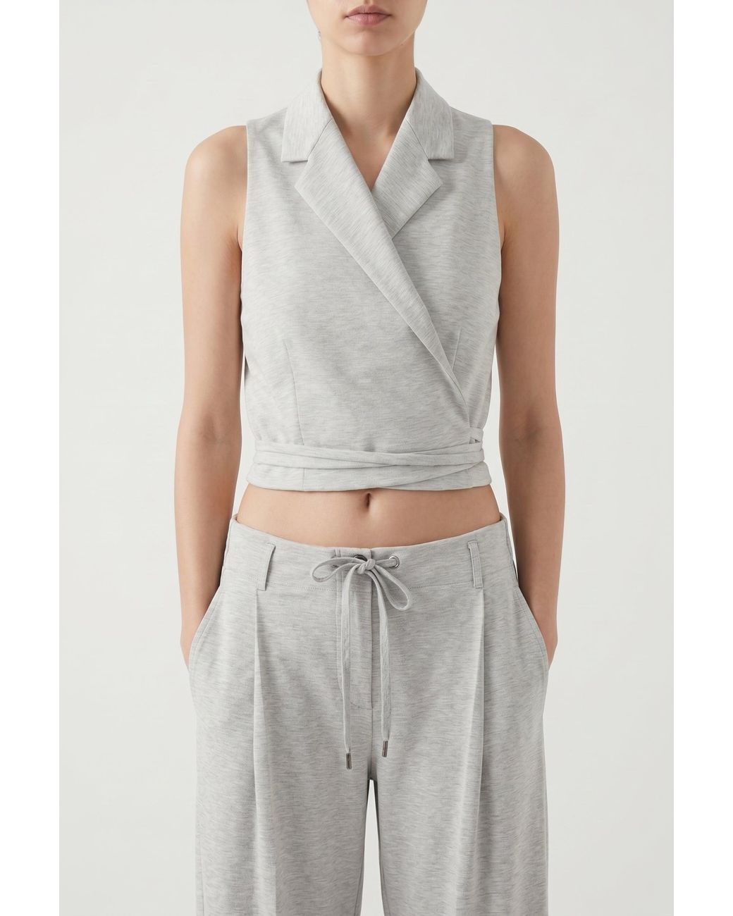 Brunello Cucinelli Gray Light Sleeveless Shirt