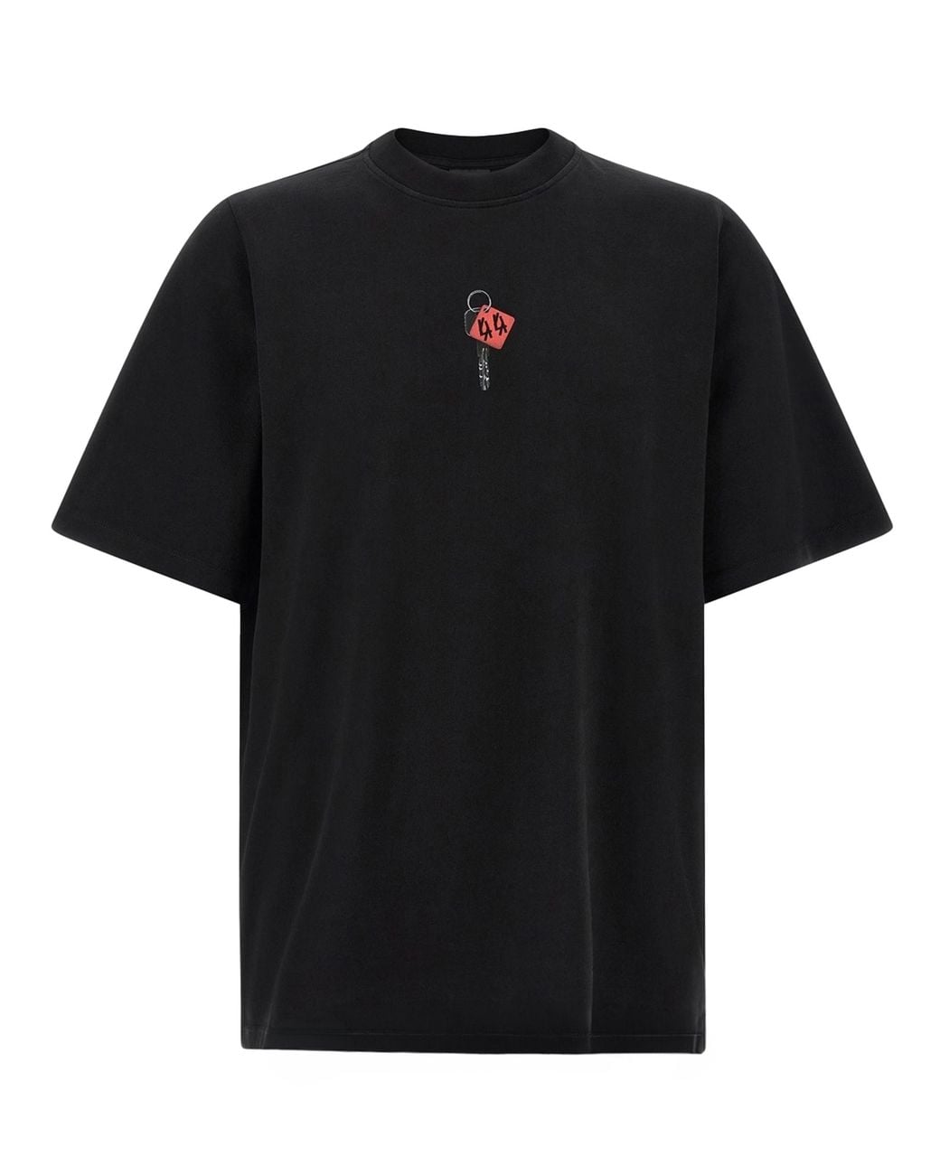 44 Label Group Black T-Shirt Forever 44- Cotton T-Shirts And Polos for men