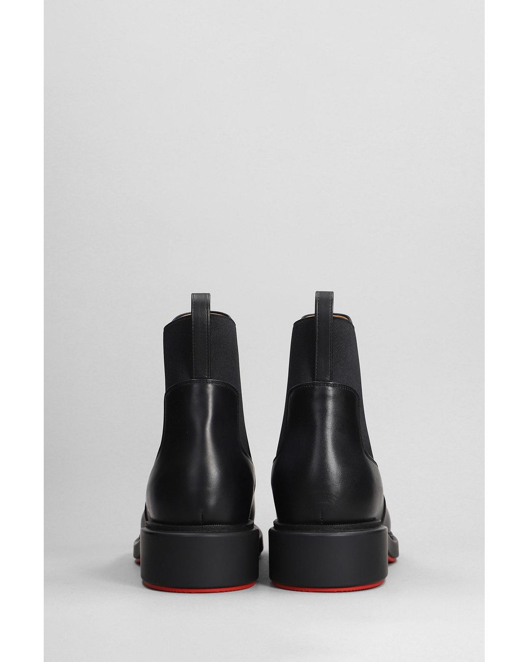 Christian Louboutin Urbino Leather Chelsea Boots in Black  display picture 1