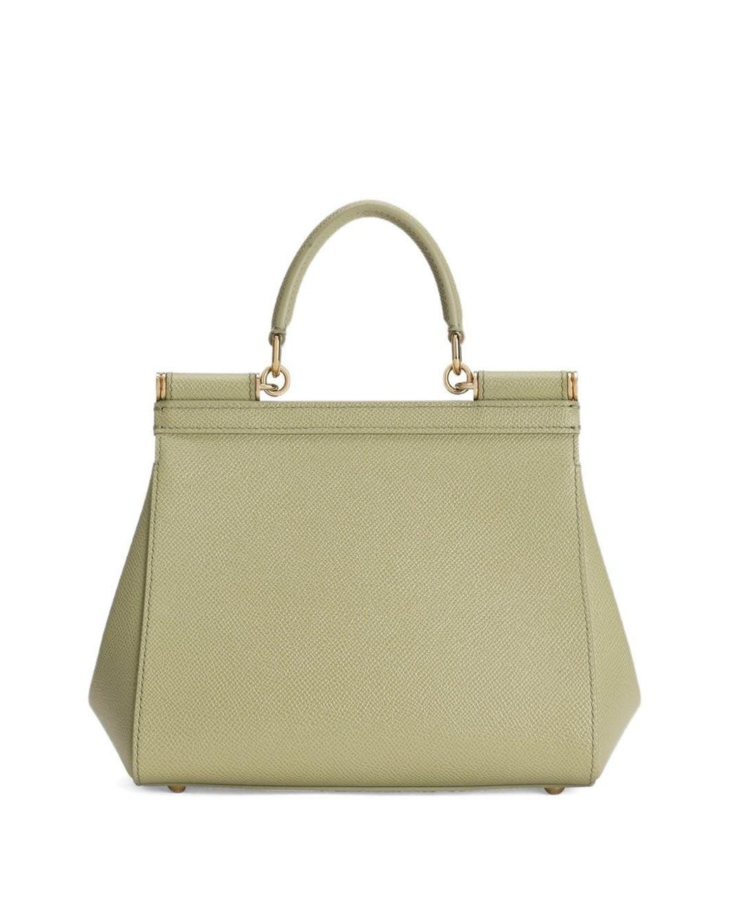 Dolce & Gabbana Metallic Sicily Medium Leather Handbag