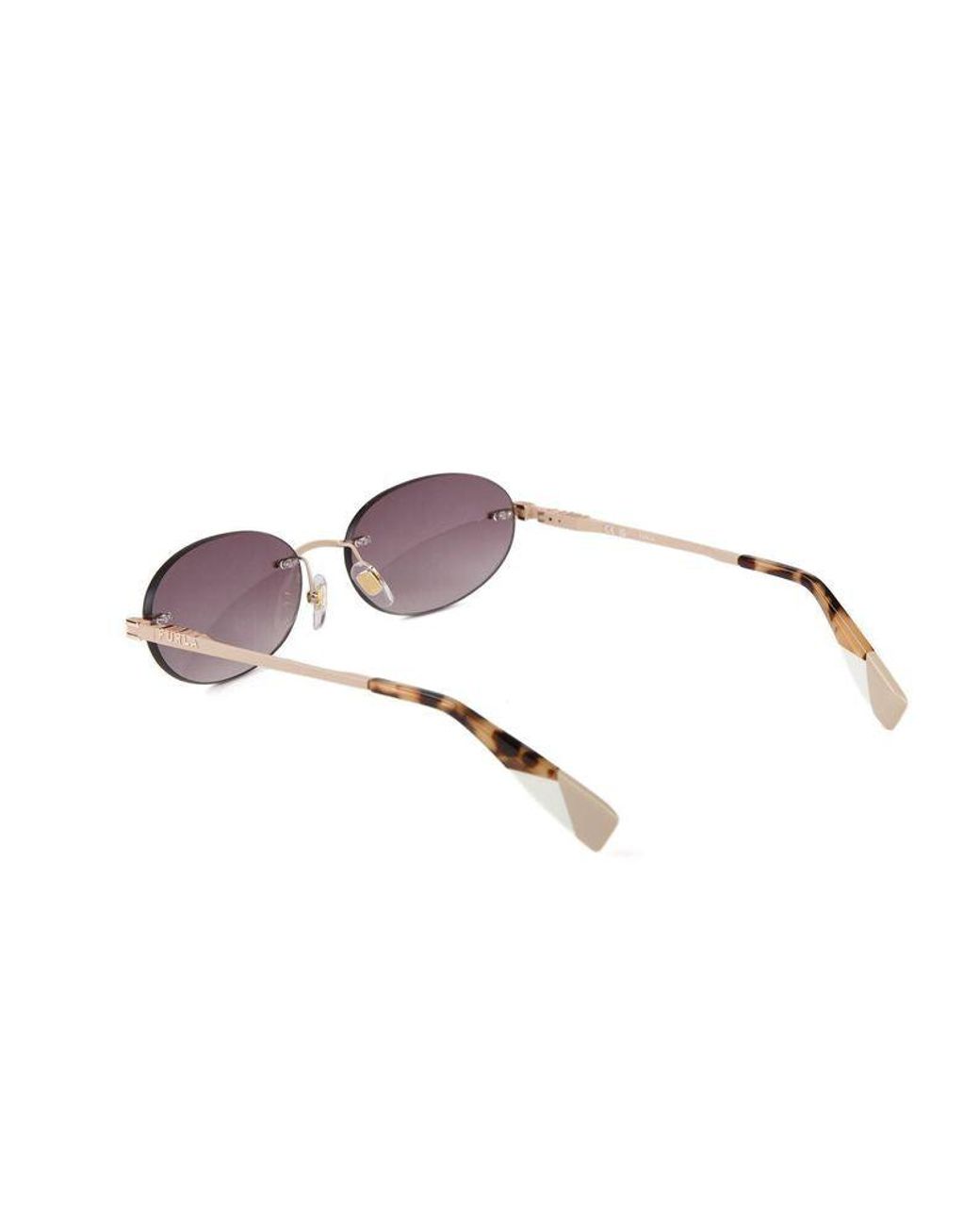 Furla Purple Sunglasses Metal Eyewear