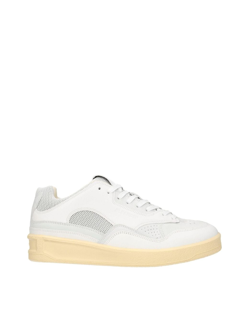Jil Sander White Js39142A 15220 Leather Sneakers for men