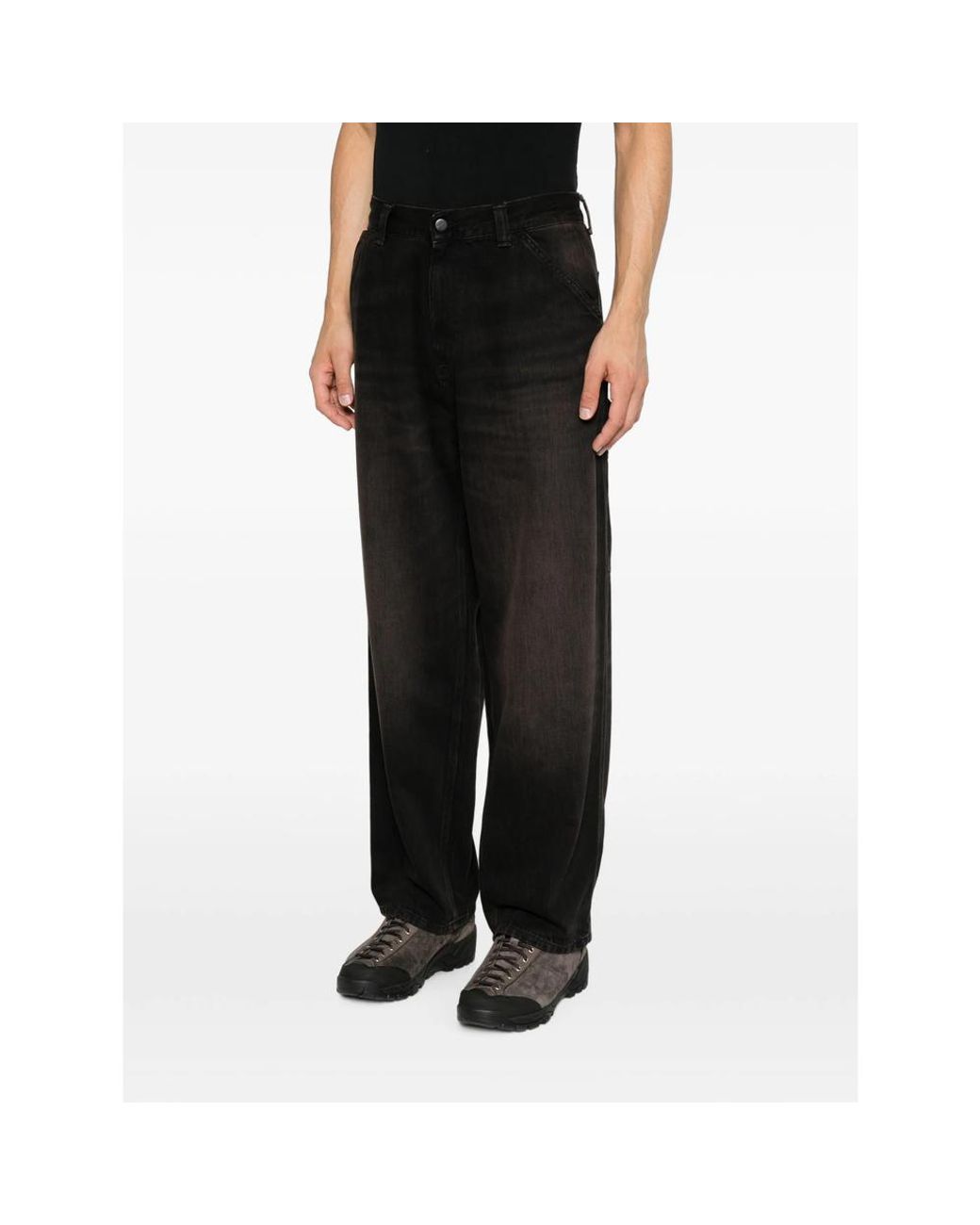 Carhartt Black Loose-Fit Denim Jeans for men