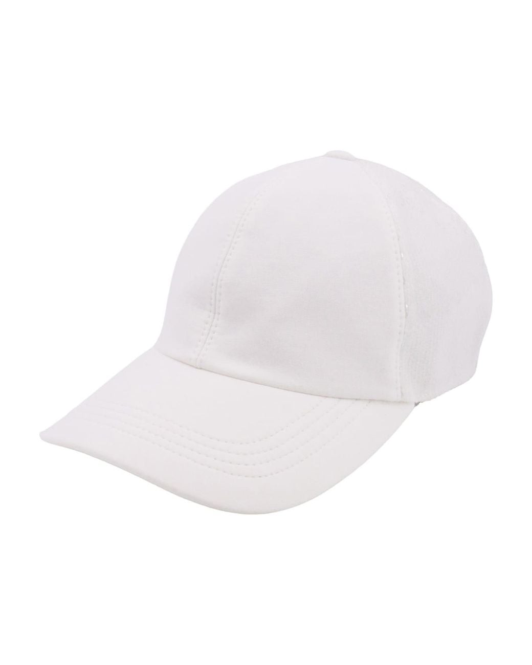 Brunello Cucinelli White Natural Cotton Baseball Hat