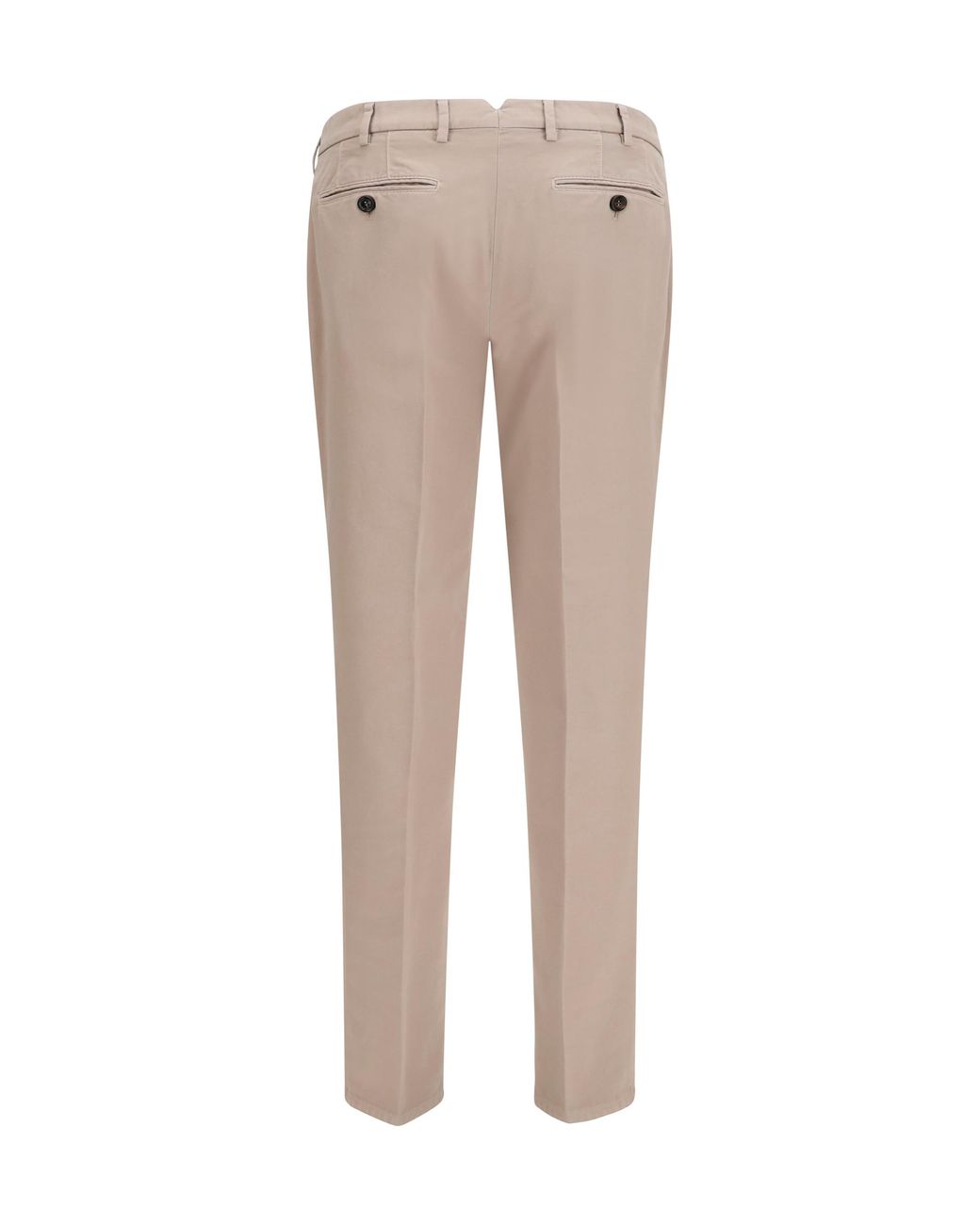 Brunello Cucinelli Gray Pants Dyed Cotton Trousers for men