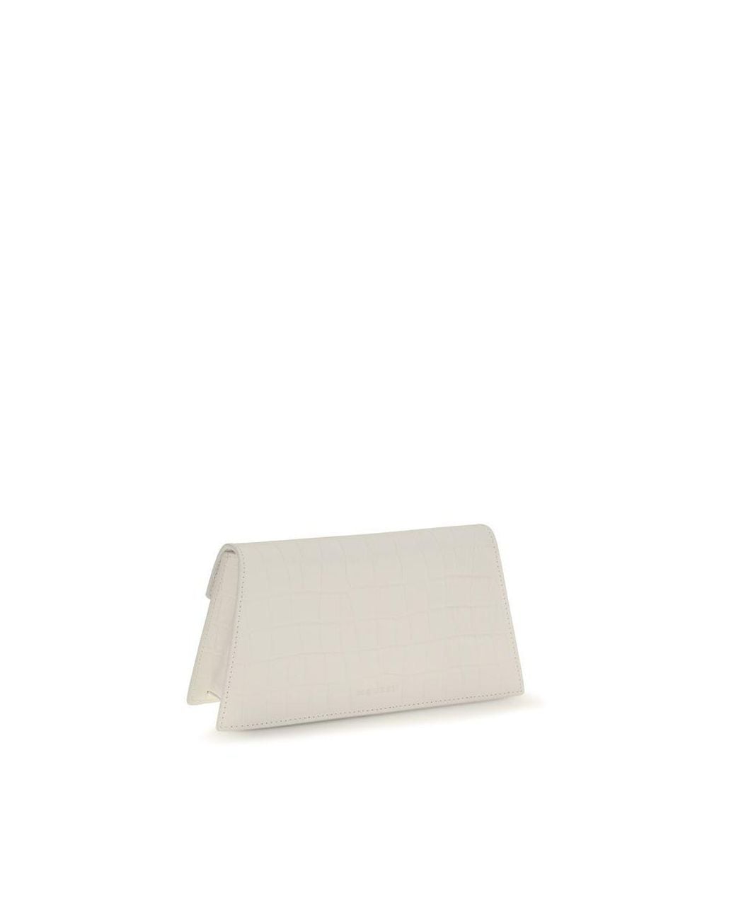 McQueen White Calf Leather Bos Taurus Shoulder Bag