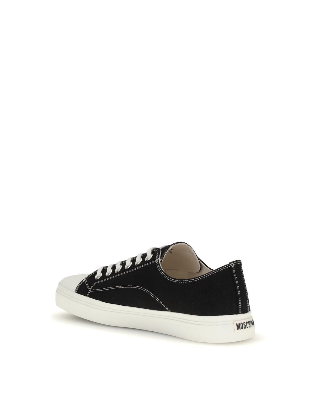 Moschino Canvas Sneakers in White | Lyst
