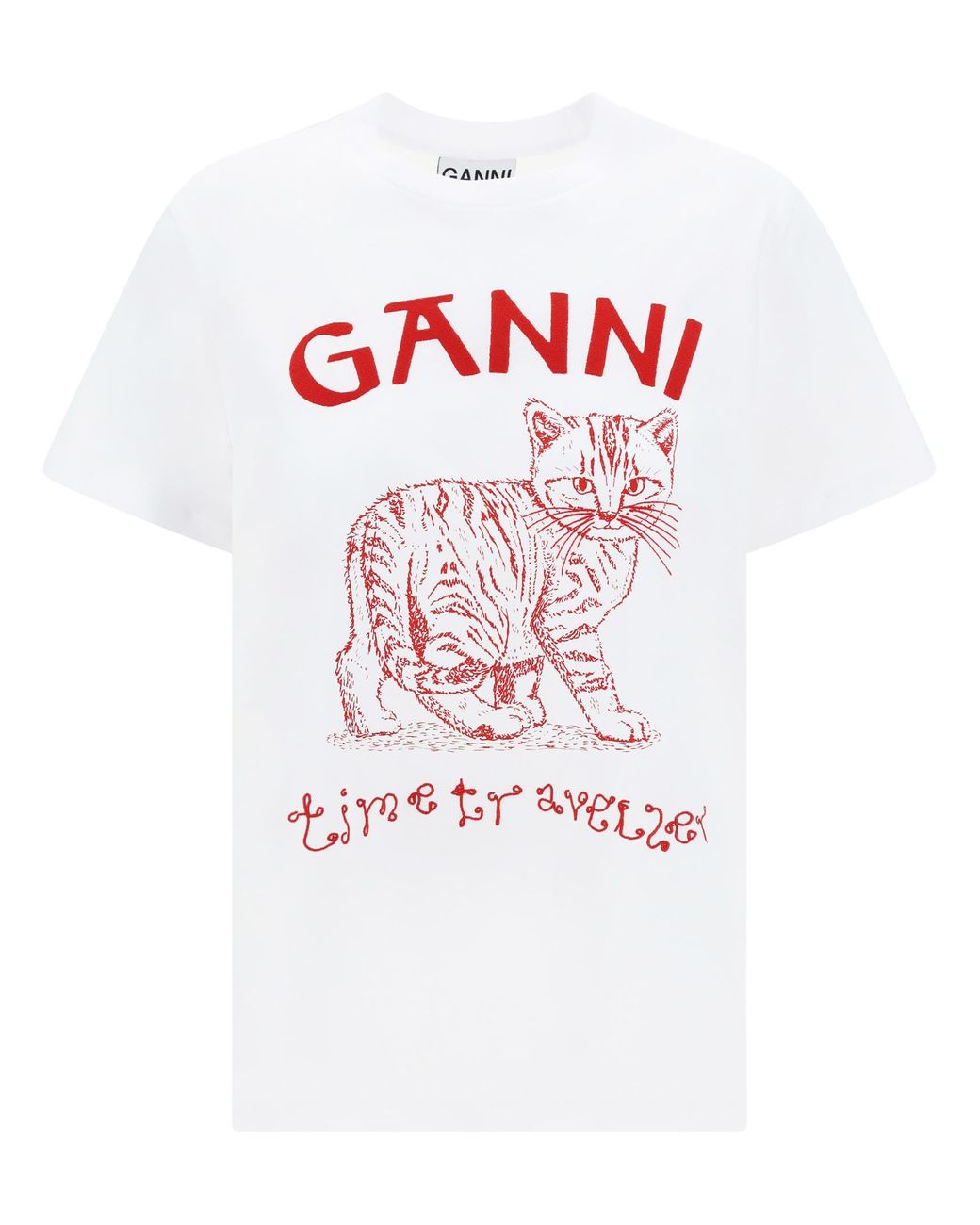 Ganni Future Heavy T-shirt in White | Lyst